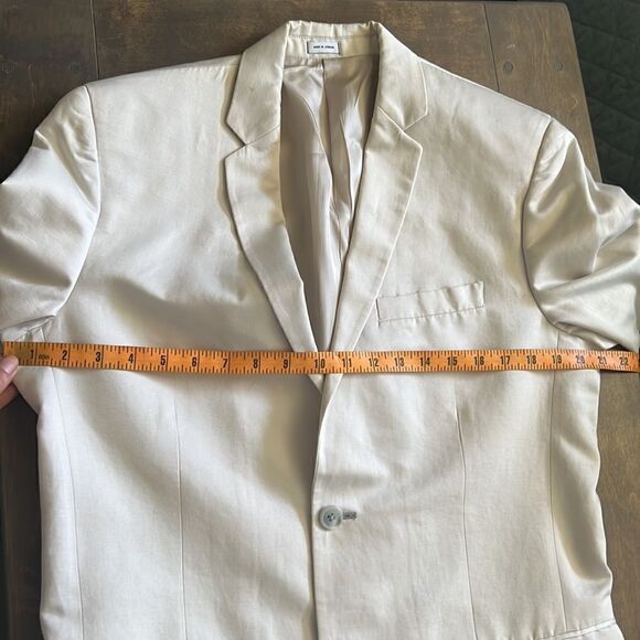 Calvin Klein cream/light beige blazer Jacket Mens - Picture 6 of 11